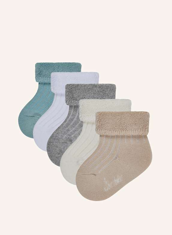 Sterntaler Multipack Baby Socken mit Umschlag und Innenfrottee WEISS