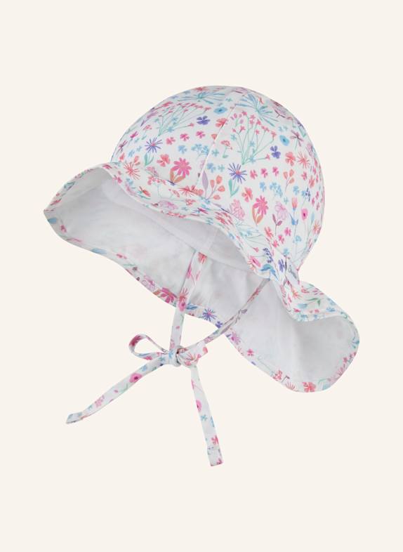 Sterntaler Sonnenhut florales Muster WEISS