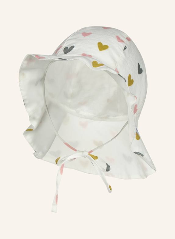 Sterntaler Sonnenhut Herzen WEISS