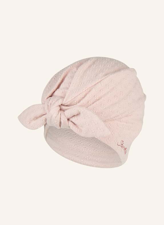 Sterntaler Knotenmütze Struktur HELLROSA