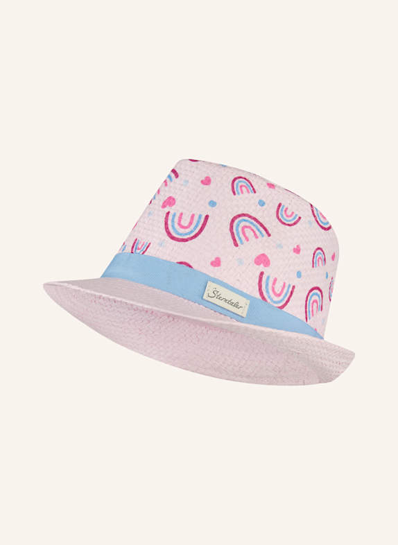 Sterntaler Strohhut Regenbogen ROSA
