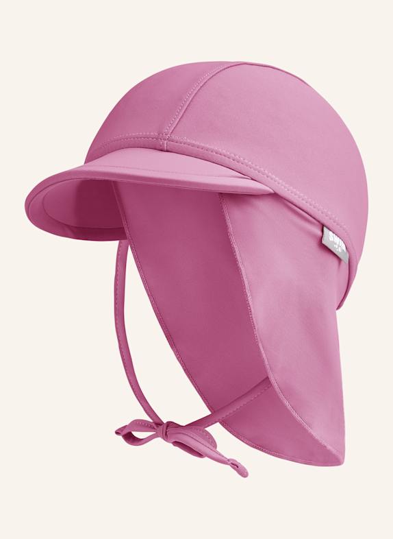 Sterntaler Schirmmütze mit Nackenschutz uni ROSA