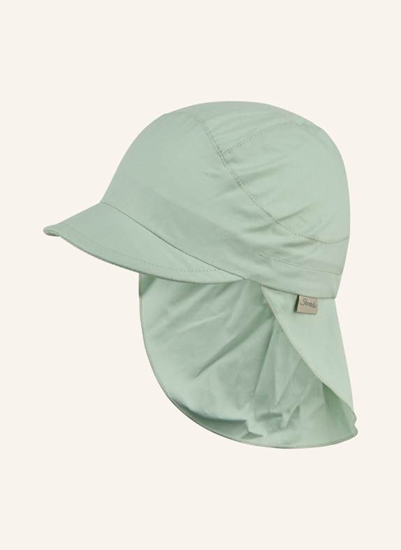 Sterntaler Schirmmütze mit Nackenschutz Basic HELLGRÜN