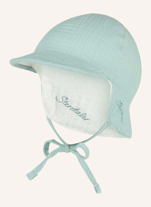 Sterntaler Schirmmütze mit Nackenschutz Wende TÜRKIS