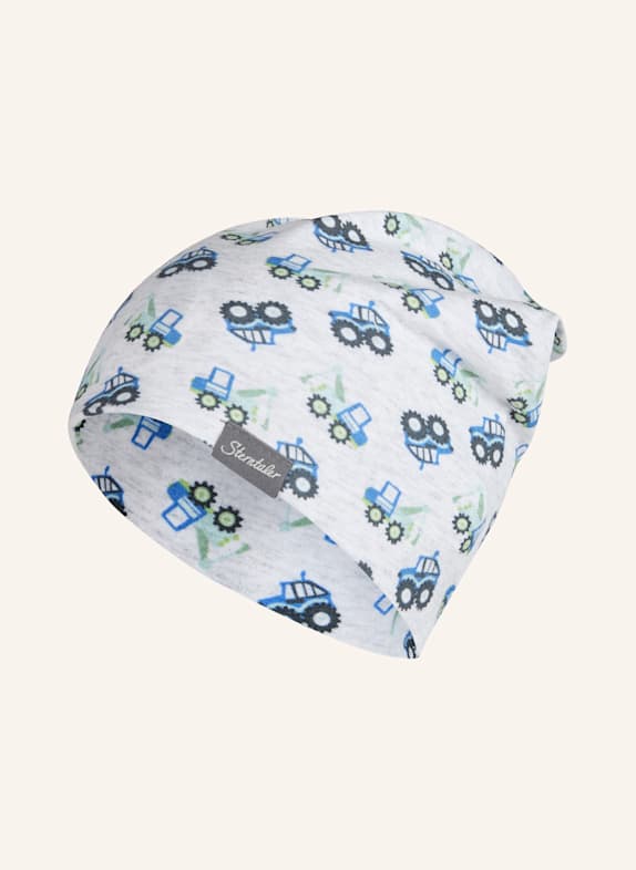 Sterntaler Beanie Baustelle HELLGRAU