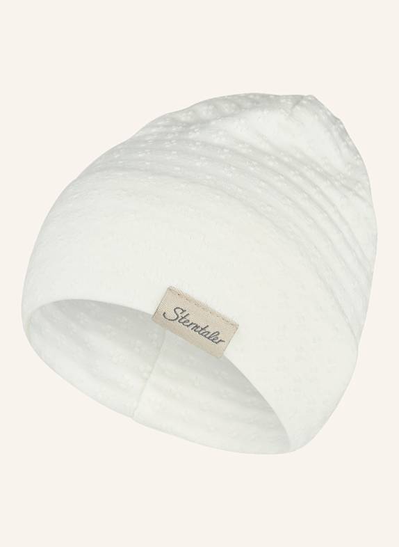 Sterntaler Beanie strukturiert WEISS
