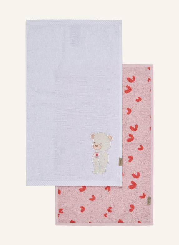 Sterntaler Kinderhandtuch 2er-Pack BÄR Betty ROSA
