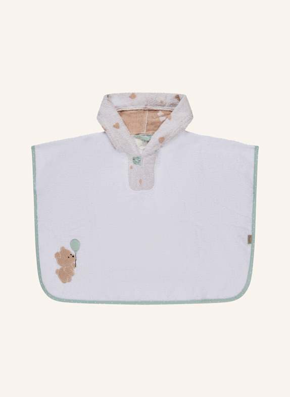 Sterntaler Poncho BÄR Bo WEISS