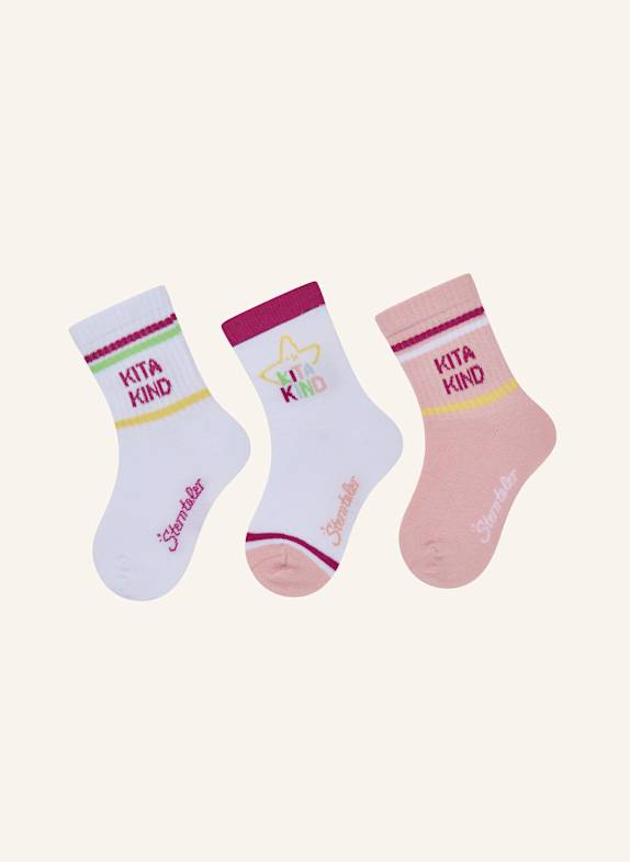 Sterntaler Socken 3er-Pack Kitakind FUCHSIA