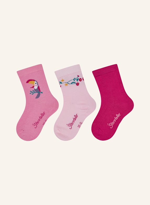 Sterntaler Socken 3er-Pack Tukan ROSA