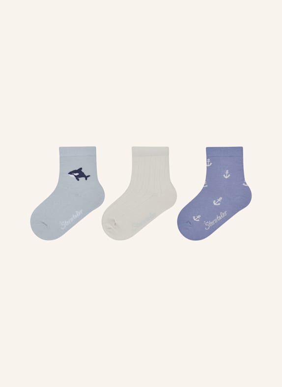 Sterntaler Socken 3er-Pack Wal BLAU