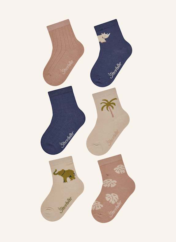 Sterntaler Socken 6er-Pack Elefant BEIGE