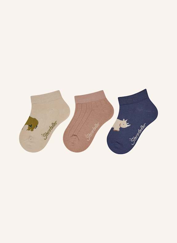 Sterntaler Sneaker Socken 3er-Pack Elefant BEIGE