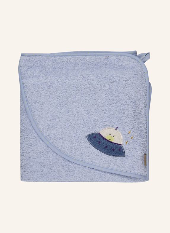 Sterntaler Kapuzenbadetuch 80x80 cm WELTRAUM HELLBLAU