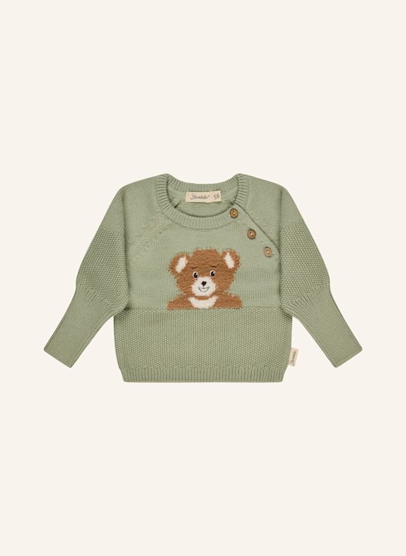 Sterntaler Strickpullover Bär GRÜN
