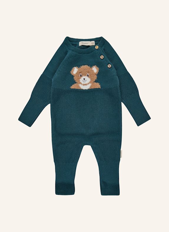 Sterntaler Strickoverall Bär DUNKELGRÜN