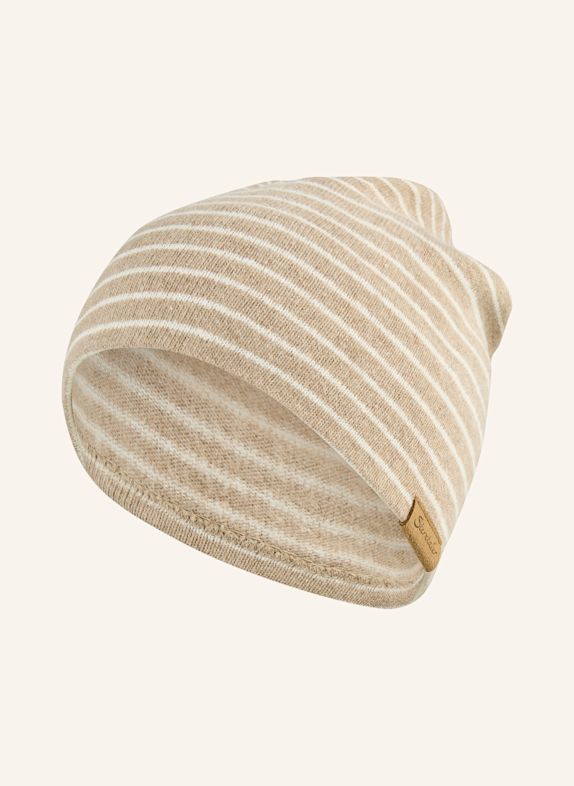 Sterntaler Beanie gestreift BEIGE