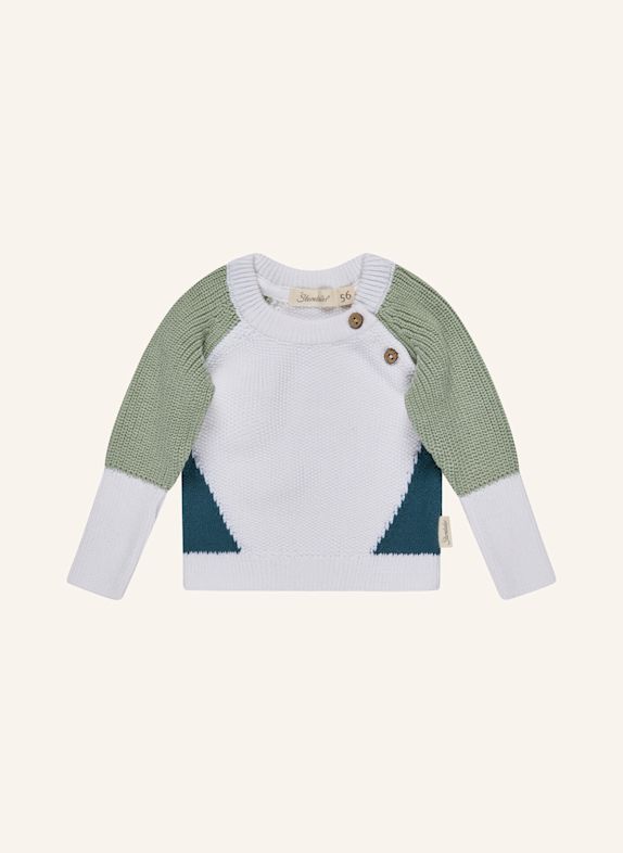 Sterntaler Strickpullover colorblocking GRÜN