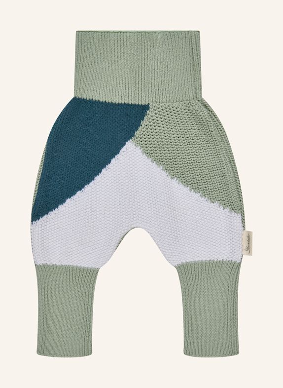 Sterntaler Strickhose colorblocking GRÜN