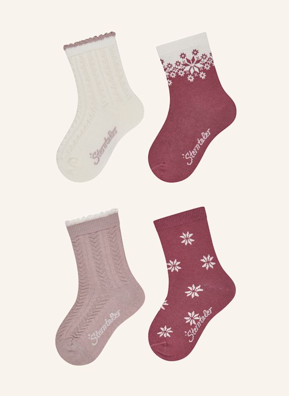 Sterntaler Socken 4er-Pack Struktur BEIGE