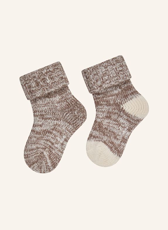 Sterntaler Socken 2er-Pack Wolle BRAUN