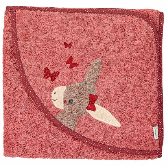 Sterntaler Kapuzenbadetuch 100 x 100 cm Emmily HELLROT