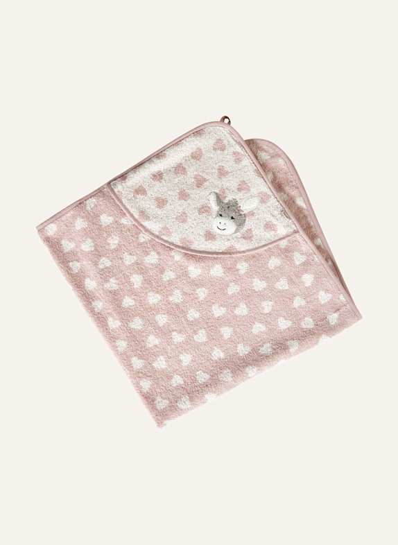 Sterntaler Kapuzenbadetuch 100 x 100 cm Emmi Girl HELLROSA