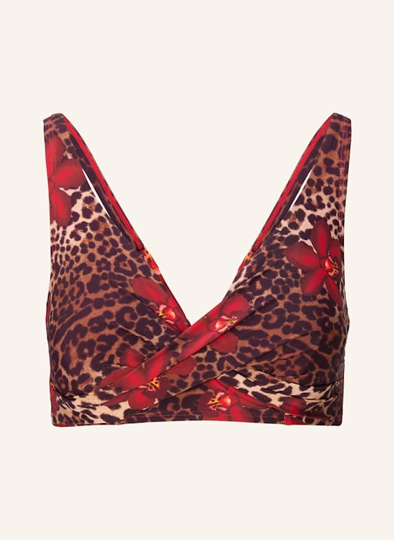 LINGADORE Bügel Bikini top ROT/ BRAUN
