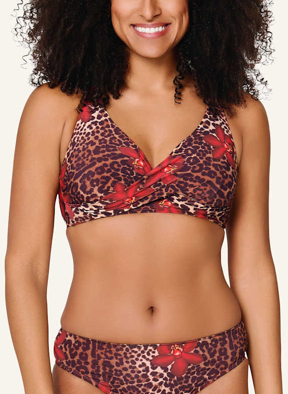 LINGADORE Bikini-top met beugels ROOD/ BRUIN