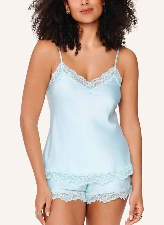 LINGADORE DAILY satijnen top & short LICHTBLAUW