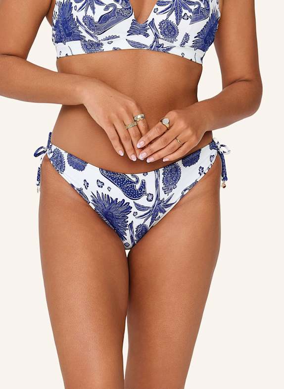 LINGADORE Bikinibroekje met koordjes BLAUW/ WIT