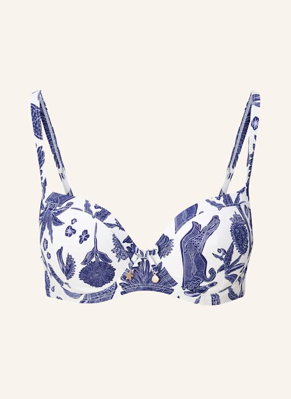 LINGADORE Bikini top BLAU/ WEISS