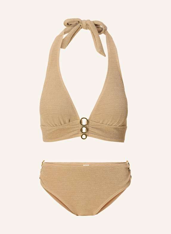LINGADORE Triangle padded bikiniset GOLD/ BEIGE