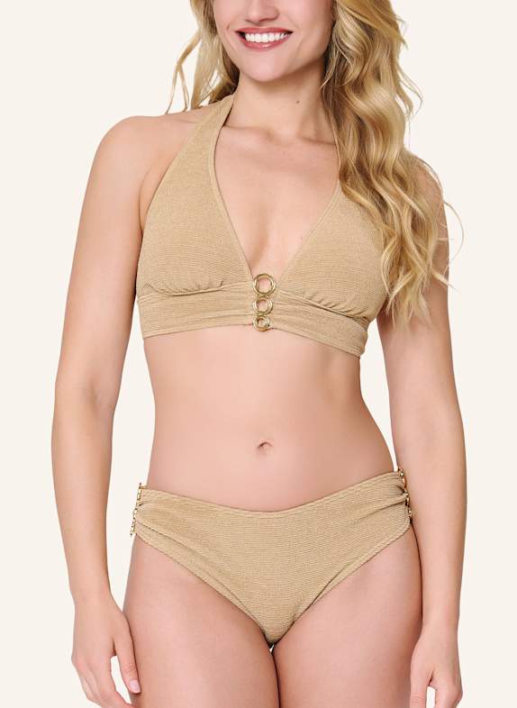 LINGADORE Triangle-bikini-set met vulling GOUD/ BEIGE