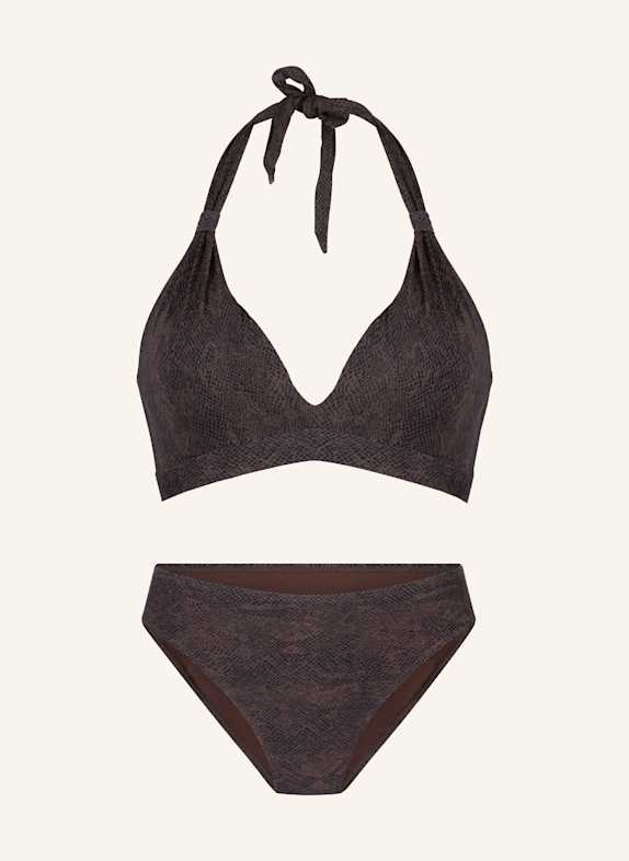 LINGADORE Triangle padded bikiniset BRAUN