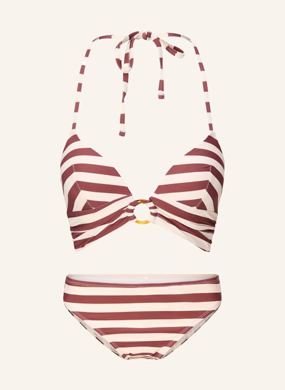 LINGADORE Triangle padded bikiniset BRAUN/ WEISS