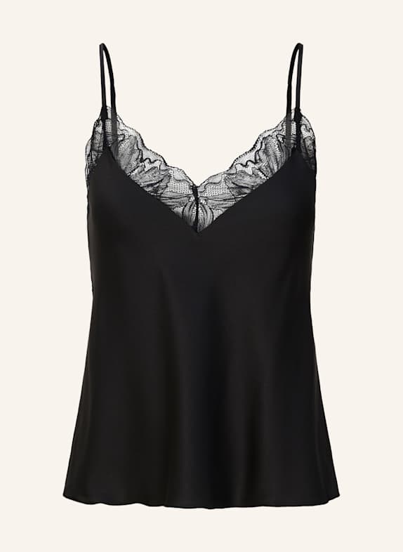 LINGADORE Spaghetti-top ZWART