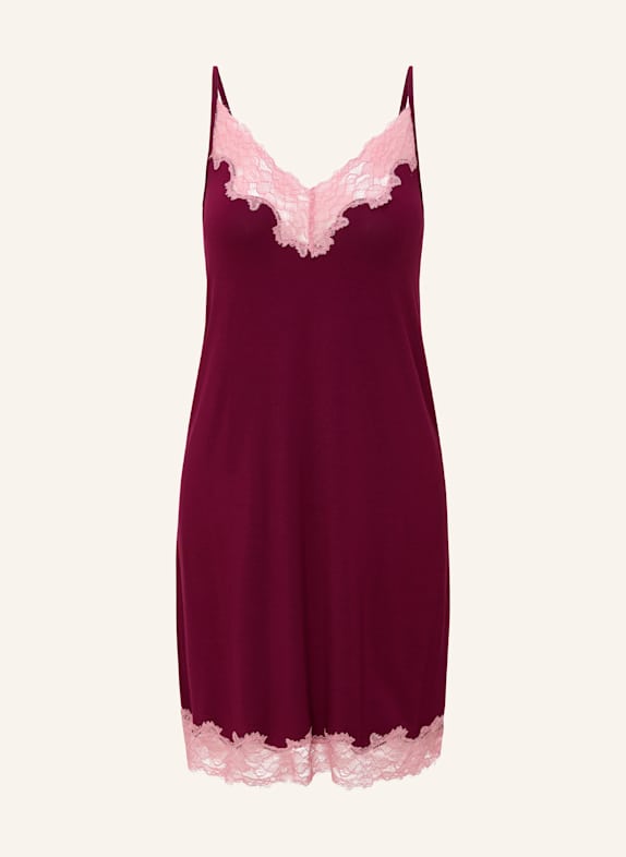 LINGADORE Spaghetti Kleid DUNKELROT