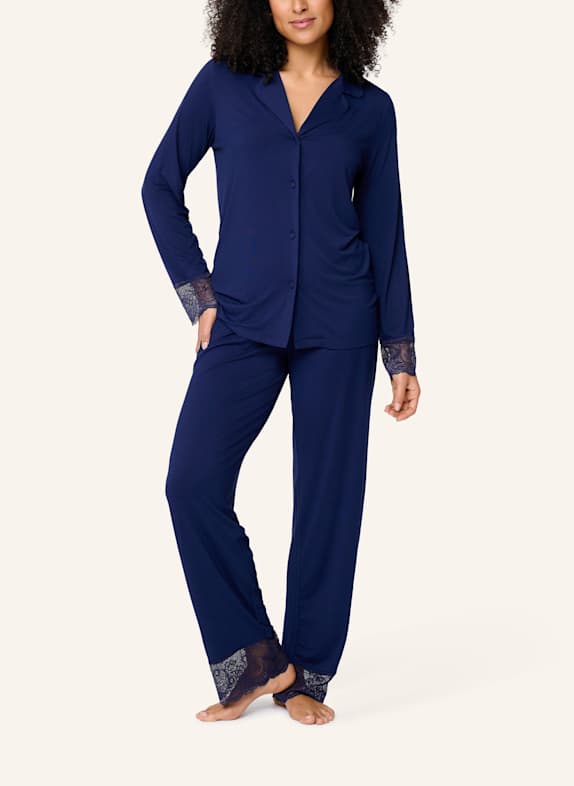 LINGADORE Nachtkleding set BLAUWGRIJS