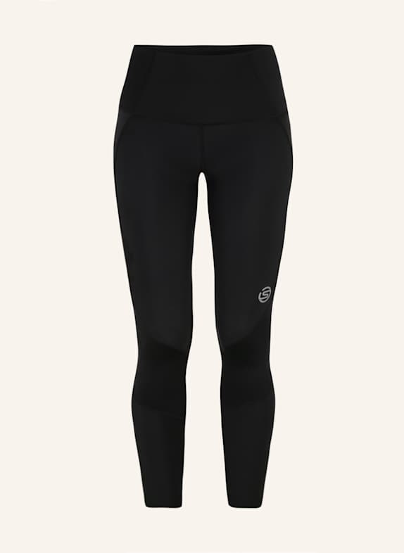 SKINS Lauftights S3 SKYSCRAPER SCHWARZ
