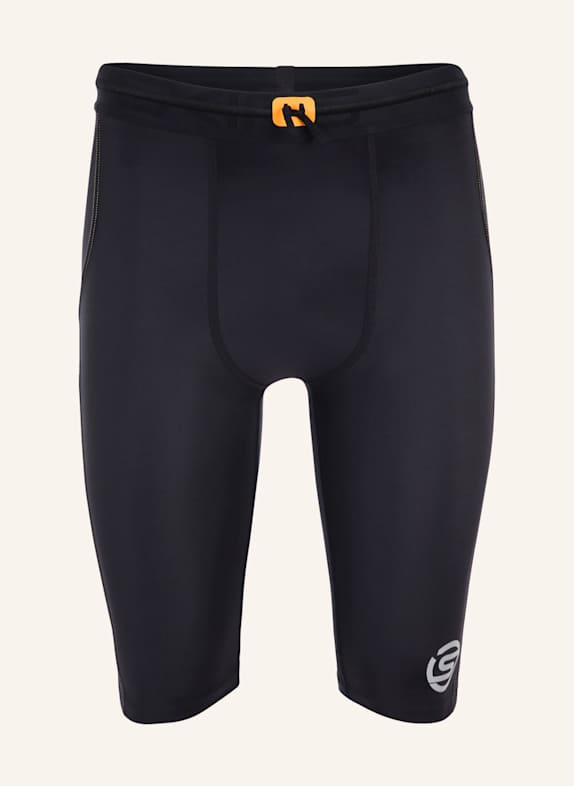 SKINS Kompressionshose S3 HALF TIGHTS SCHWARZ