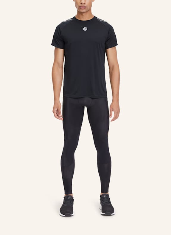 SKINS Kompressionshose S5 LONG TIGHTS SCHWARZ