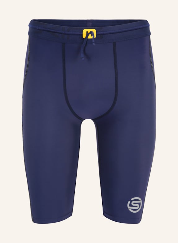 SKINS Kompressionshose S3 HALF TIGHTS DUNKELBLAU