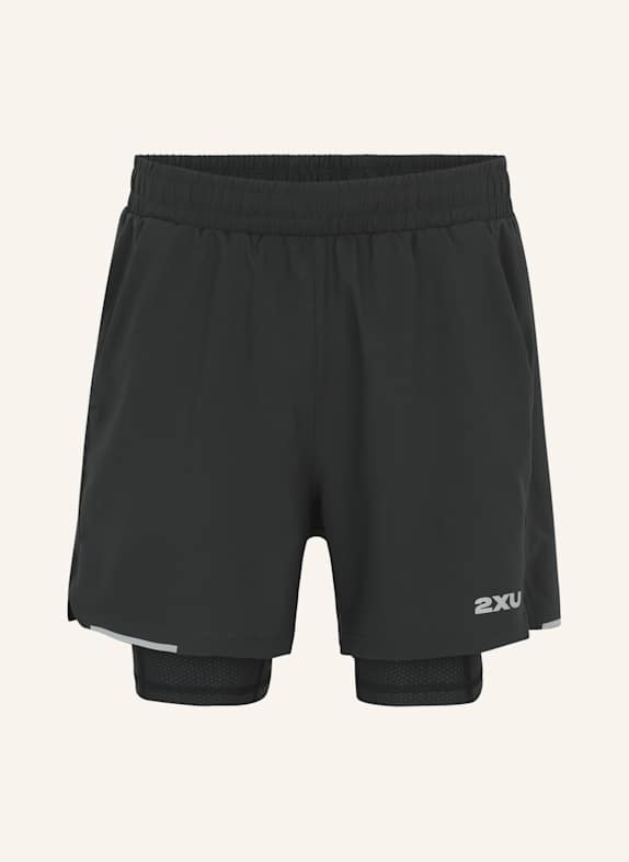 2XU Kompressionstight AERO MESH 2-IN-1 SHORT SCHWARZ