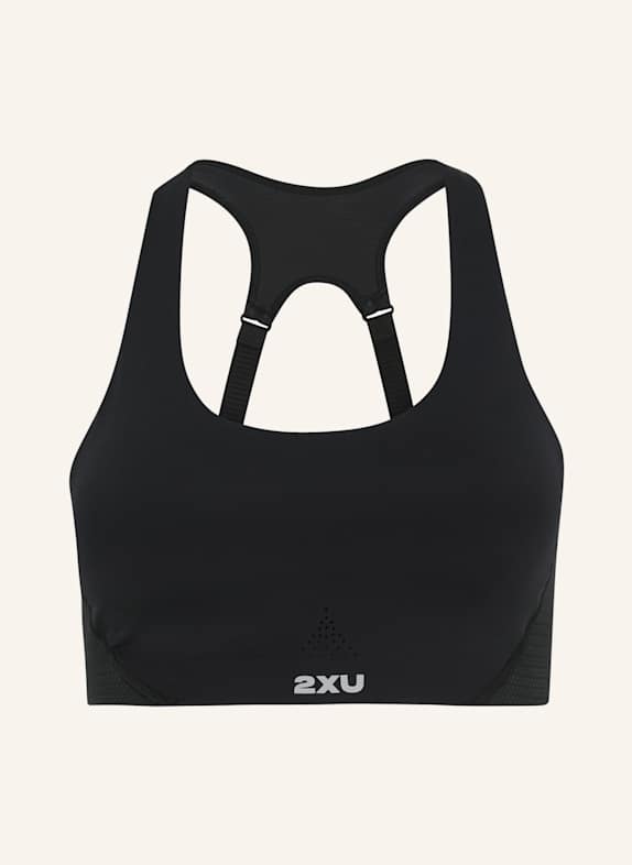 2XU Sport-BH AERO MESH MEDIUM IMPACT BRA SCHWARZ