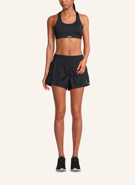 2XU Laufshort AERO HI-RISE 2-IN-1 3 INCH SHORTS SCHWARZ