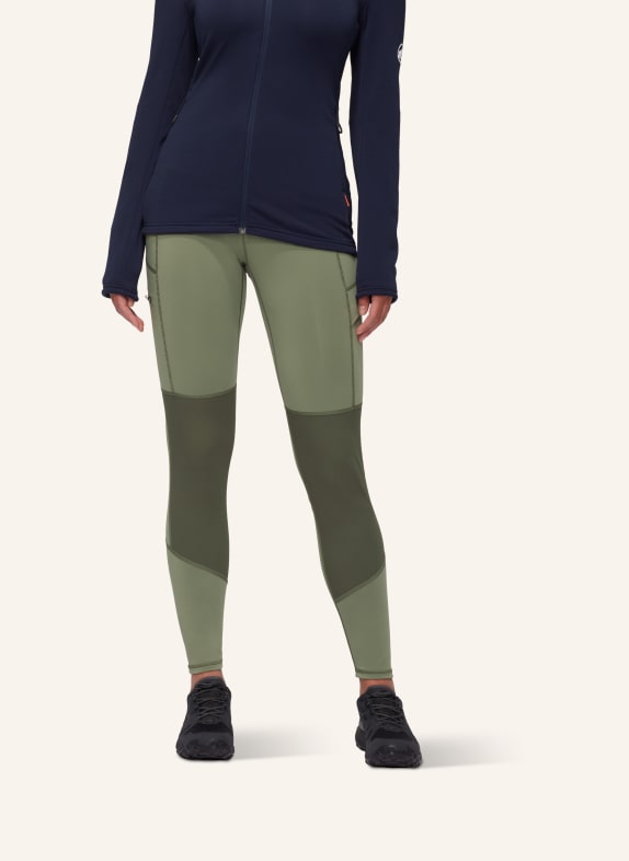 MAMMUT Tights ZINAL HYBRID GRÜN