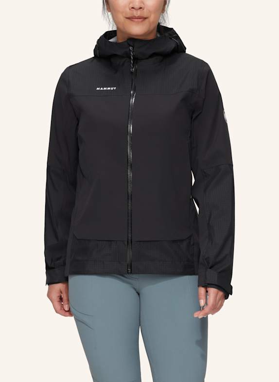 MAMMUT Hardshelljacke DUCAN GUIDE HS mit Kapuze SCHWARZ
