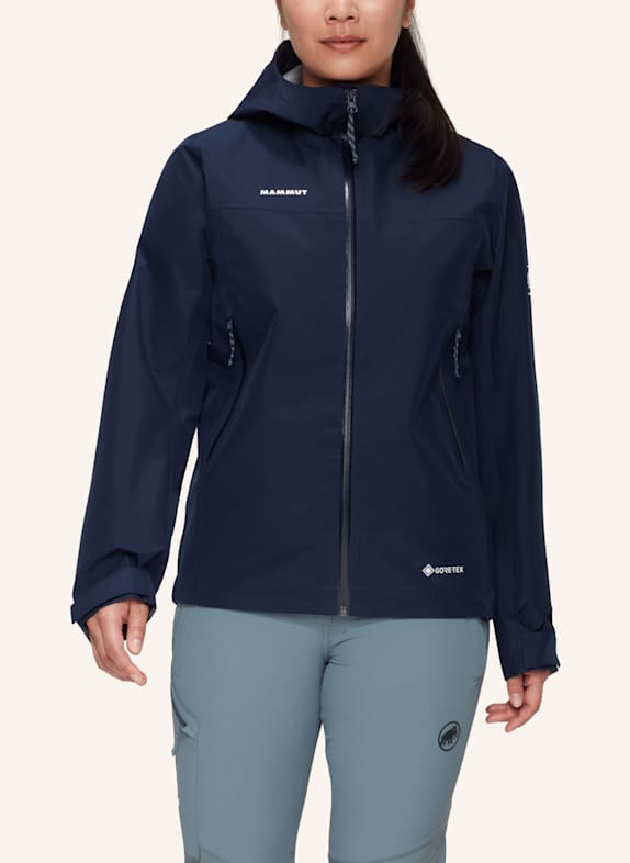 MAMMUT Hardshell-Jacke CRATER LIGHT HS HOODED BLAU