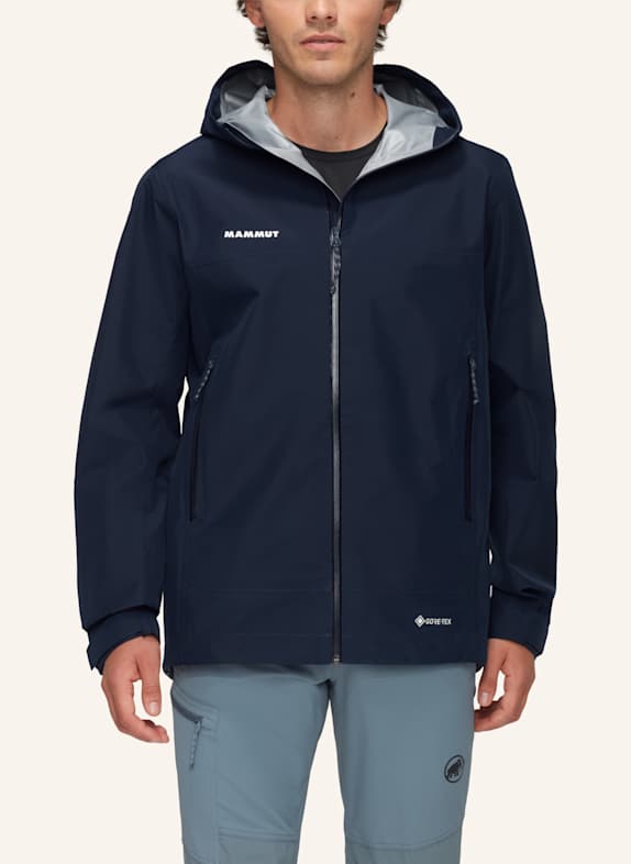 MAMMUT Hardshell-Jacke CRATER LIGHT HS HOODED BLAU